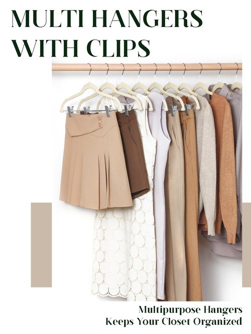 Cozymood Velvet Skirt Hangers 36 Packs Ultra Thin Hangers with Clips Non Slip Velvet Pant Hanger Space Saving Clothes Hanger with Clips for Pants, Skirts, Jeans, Shorts (Beige)