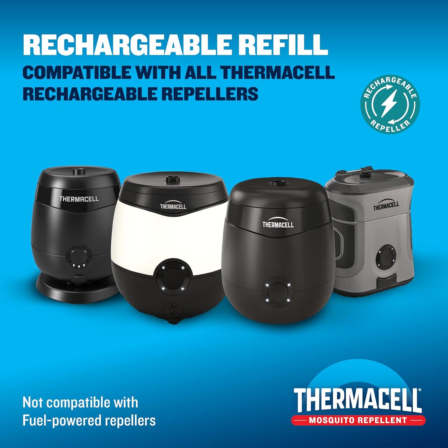 Thermacell Rechargeable Mosquito Repeller Refills - Advanced 20-Foot Protection Zone | DEET-Free & Compatible with E-Series & Radius