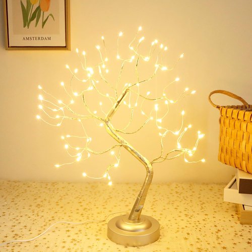 Fairy Light Tree | 108 LED Twinkle Lamp with Timer & 8 Lighting Modes | Warm White Home Decor