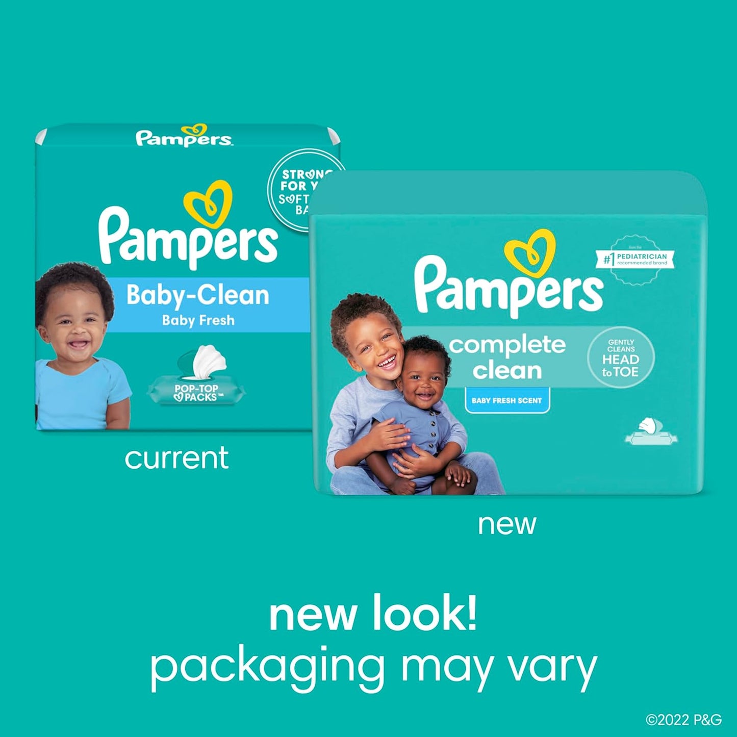 Pampers Baby Wipes - Complete Clean Fresh Scented Wipes for Gentle Head-to-Toe Care | 72 Count