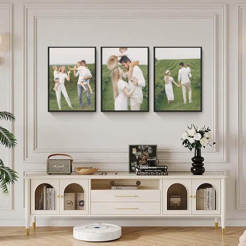 Custom Canvas Prints by [Brand Name] - Transform Your Photos Into Framed Wall Art | Ideal Home Décor (12x16, Black Metal Frame)