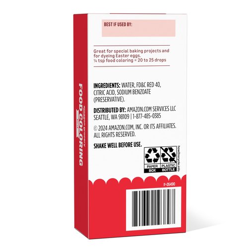 Amazon Grocery, Red Food Coloring, 1 Fl Oz