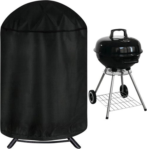 iCOVER Round Grill Cover - Waterproof 29" Dia x 38" H Dome Smoker Cover | UV Resistant BBQ Protection