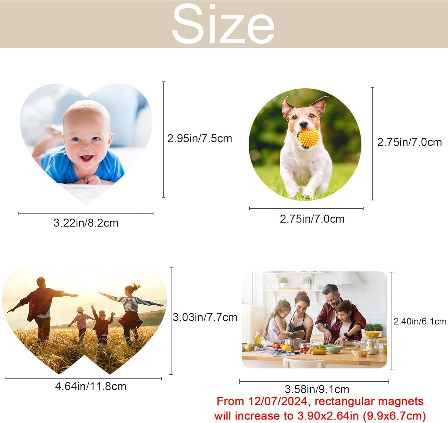 Skiennix Custom Photo Fridge Magnets - Personalized Home & Office Decor | Rectangle (1 Piece)