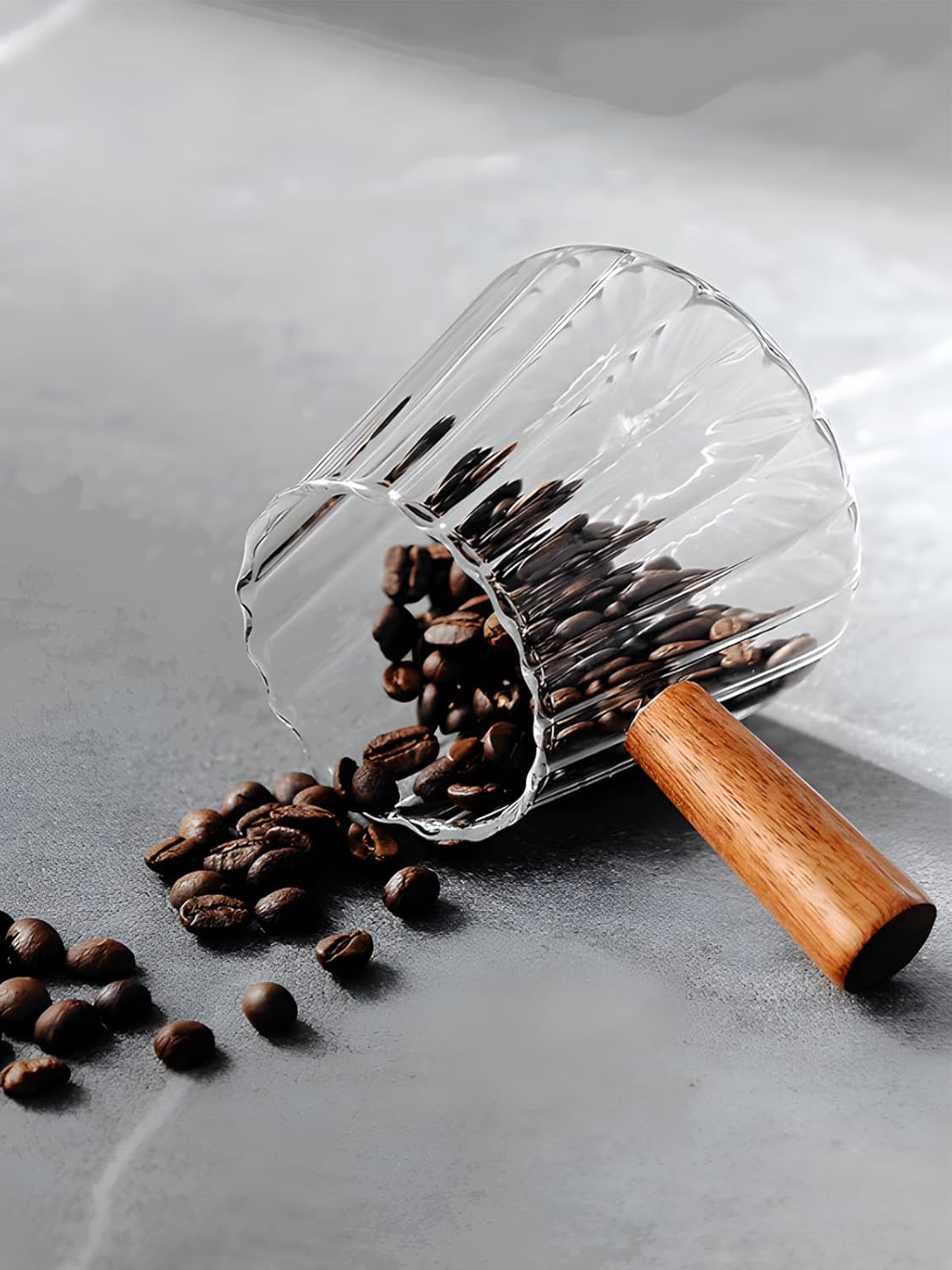 TIWPAJS Espresso Cups - 6oz V-Shaped Shot Glasses for Perfect Espresso | Includes Ribbed Frothing Pitcher & Measuring Cup
