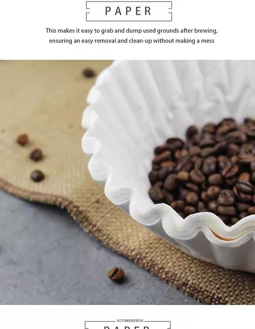 12-Cup Commercial Coffee Filters - Premium All-Natural Large Filters (9¾ Inch x 4¼ Inch) | 300 Pack