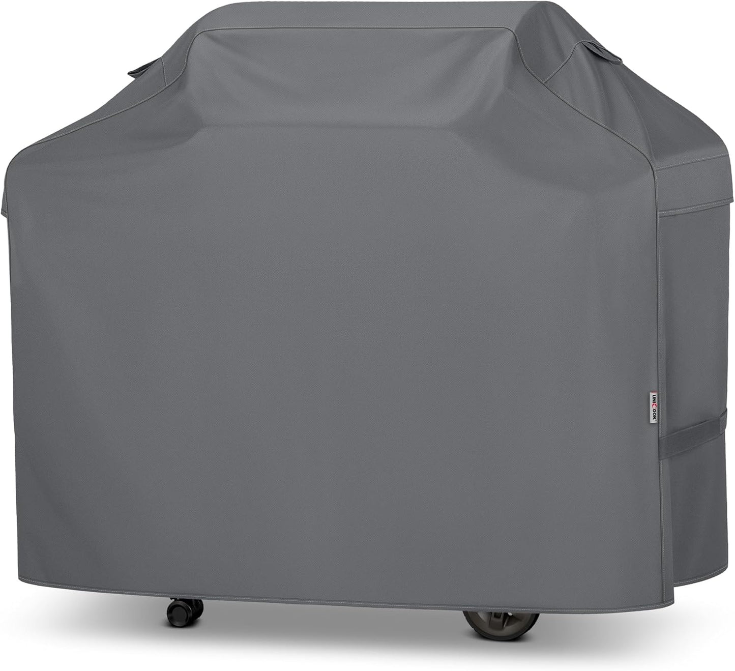 Unicook 55-Inch Heavy Duty Waterproof Grill Cover - Fits 3-4 Burner BBQs | All-Weather Grey Protection