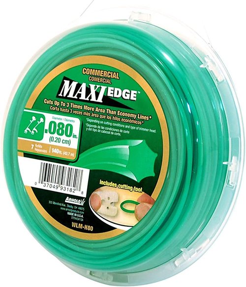 Arnold Maxi-Edge Trimmer Line - .08-Inch x 140-Foot Commercial Grade Durability
