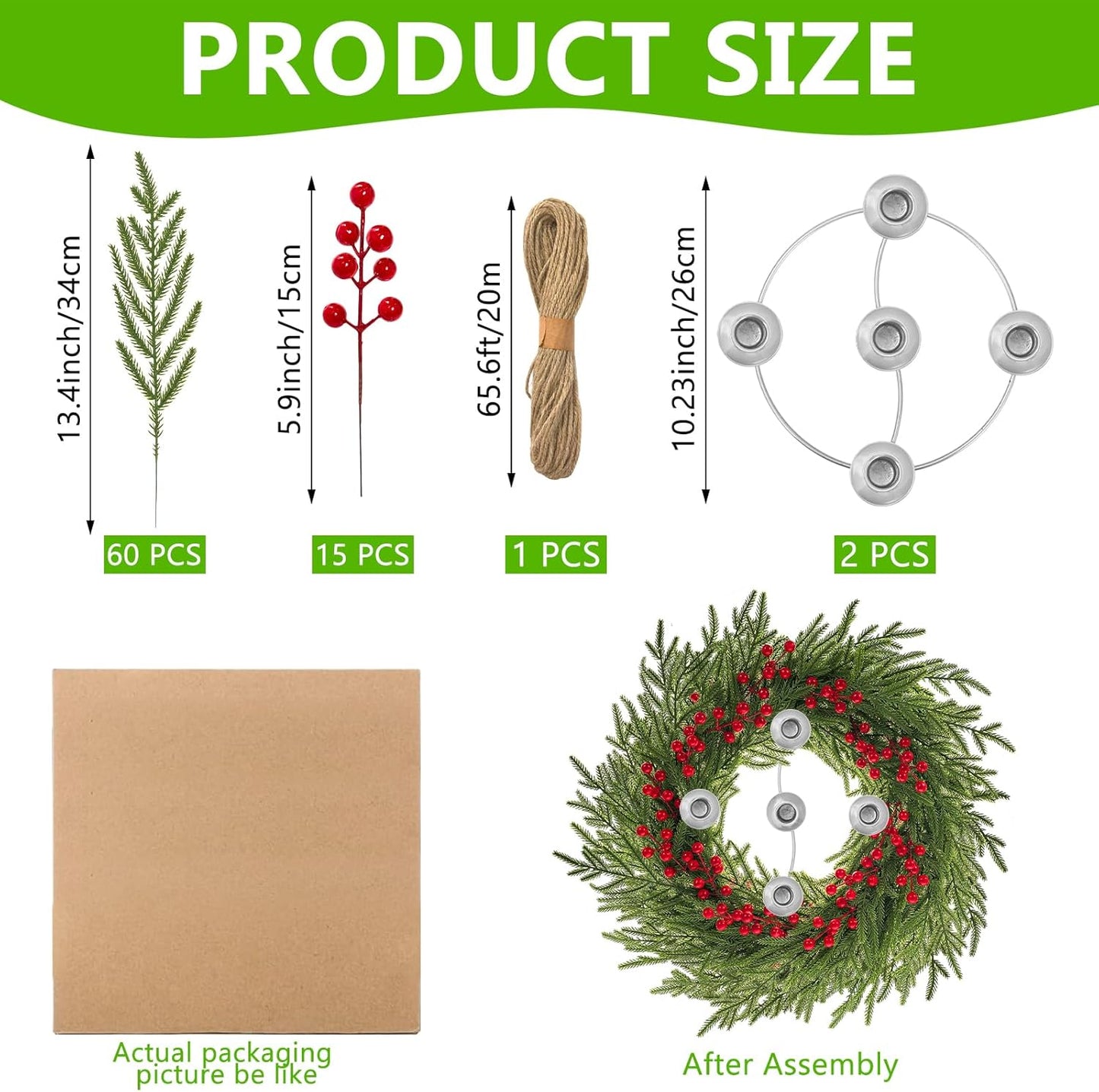 Regine Switzerland Christmas Advent Wreath Ring Set - 5 Candle Holders for Traditional Holiday Decor
