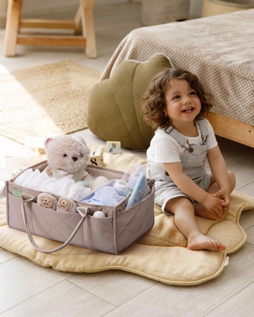CEI-CEI Baby Diaper Caddy Organizer - Large Portable Nursery Storage Basket for Newborn Essentials