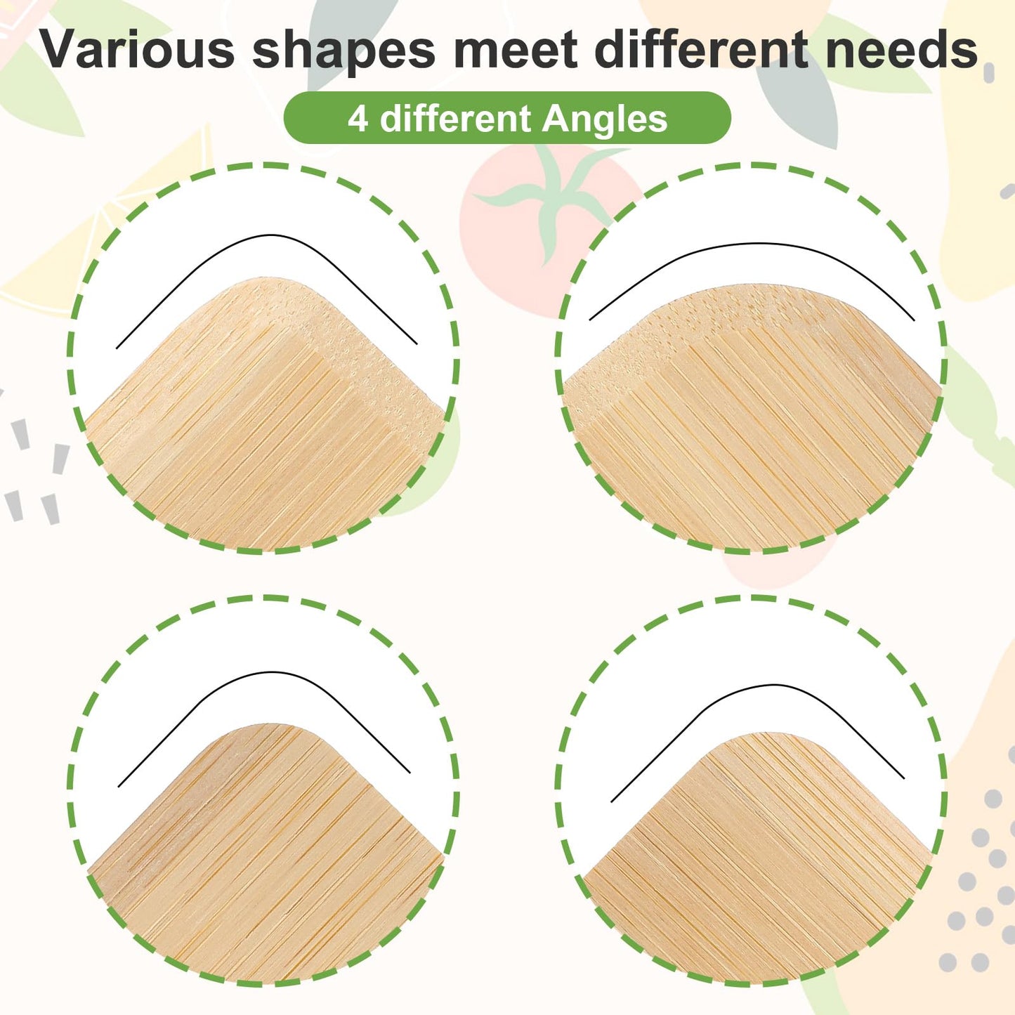 3pcs Bamboo Pot Scraper Tool Food Scraper for Cast Iron Skillet Cookware Cleaning Heat Resistant Kitchen Scrapers for Clean Pans Dishes Bowls and Plates Removes Food Effectively Without Scratching