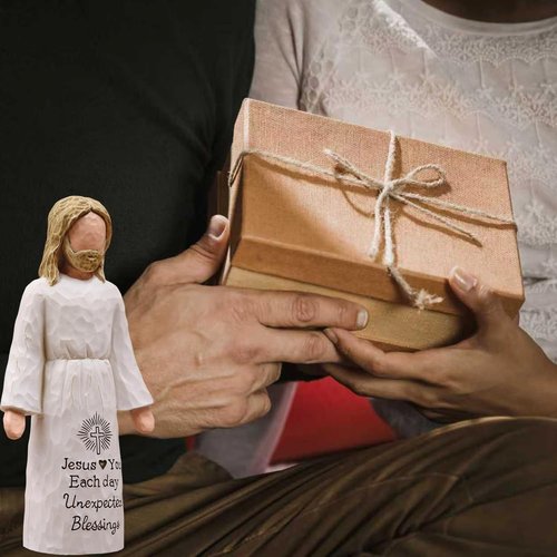 Jesus Gifts - Hand-Painted Sculpted Figurine | Perfect Gift for Catholic Women