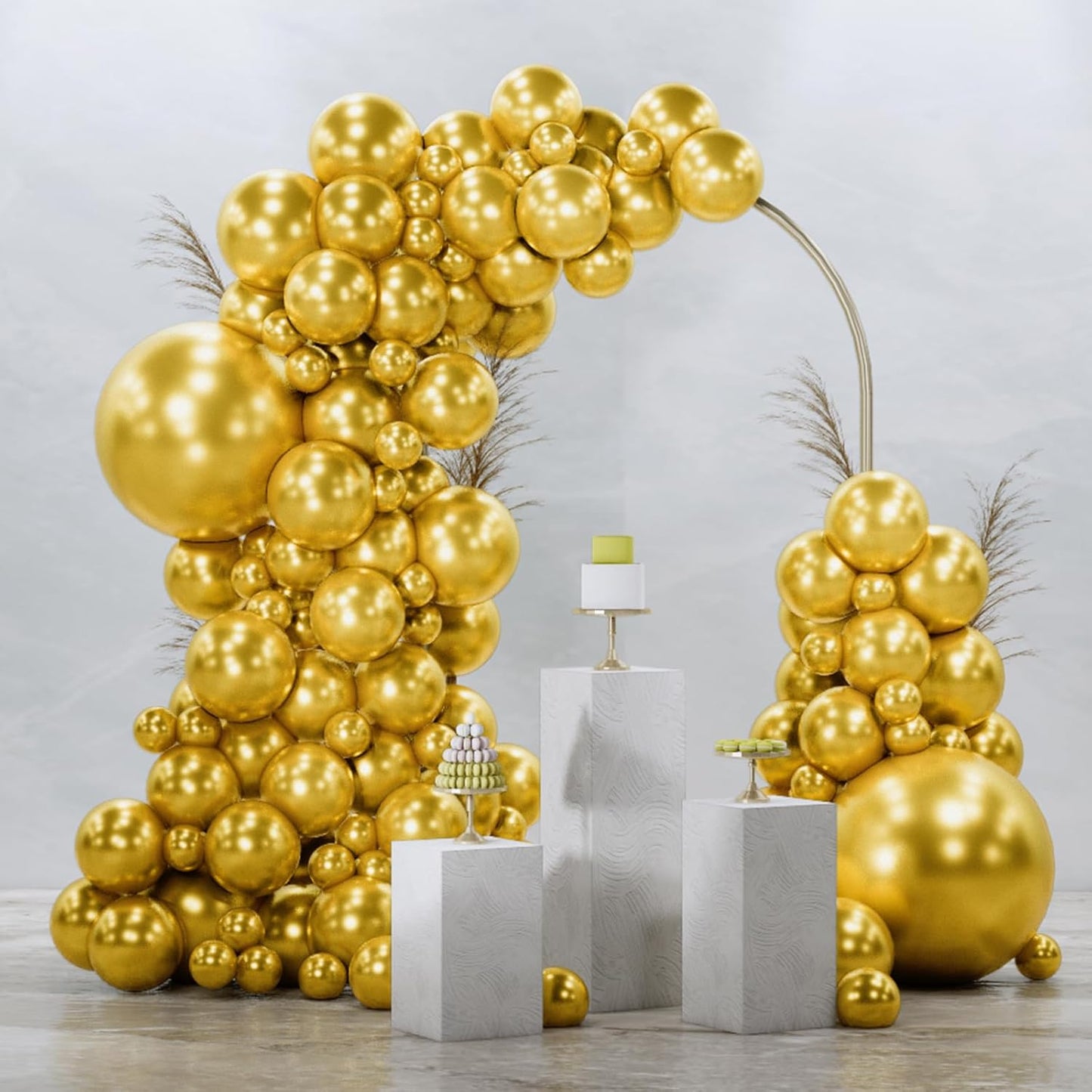 PartyWoo Gold Balloon Arch Kit - 85pcs in Various Sizes for Birthday, Wedding, & Baby Shower Decor