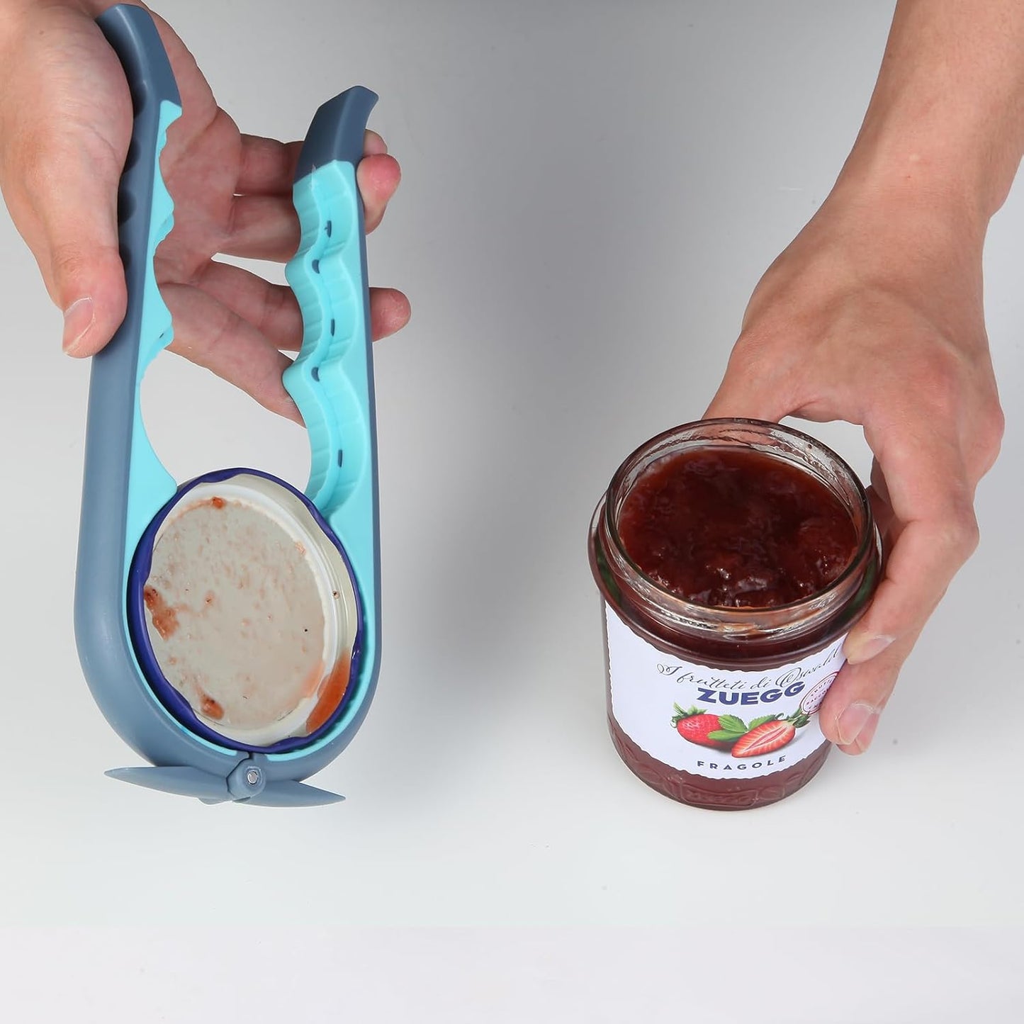 Skiennix Jar Opener - Easy Grip Tool for Seniors & Arthritis Relief | Blue & Grey Color