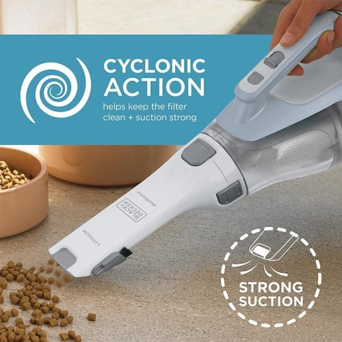BLACK+DECKER 16V MAX Cordless Hand Vacuum - Includes Charger, Wall Mount & Brush Tool