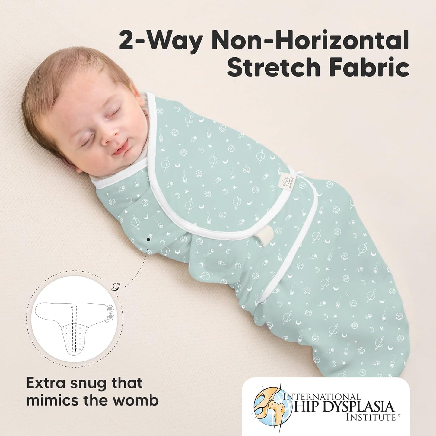 Organic Baby Swaddle Sleep Sacks by 3-Pack | Soft & Snug for Newborns 0-3 Months - Galaxy Design