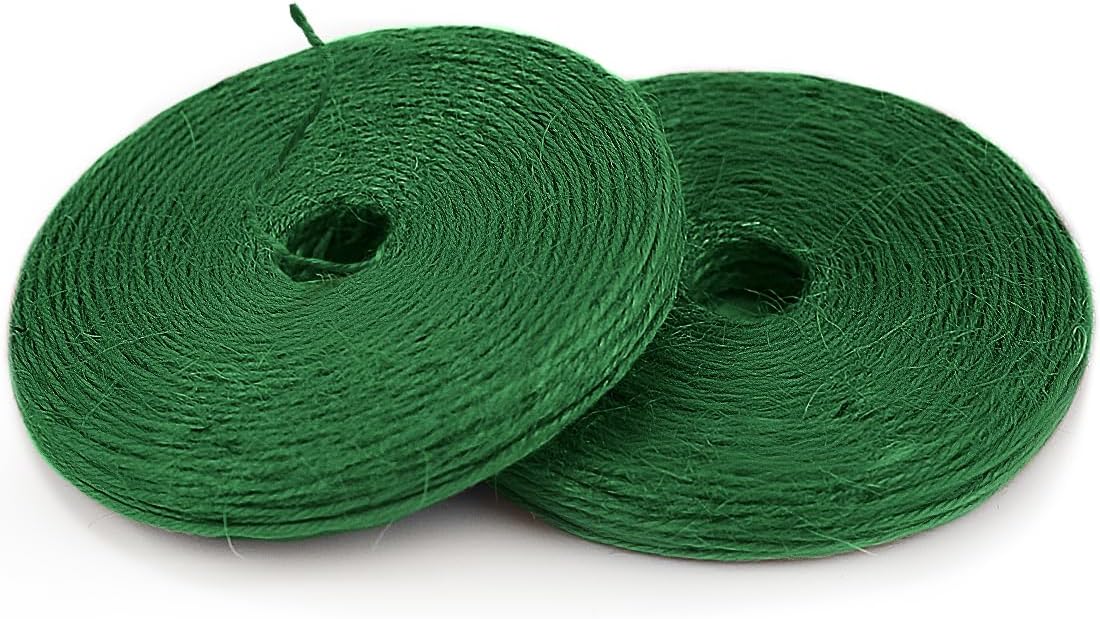 PerkHomy Garden Twine - Strong Natural Jute for Gardening & Crafts | 800 Feet (2 Pcs x 400 Feet)
