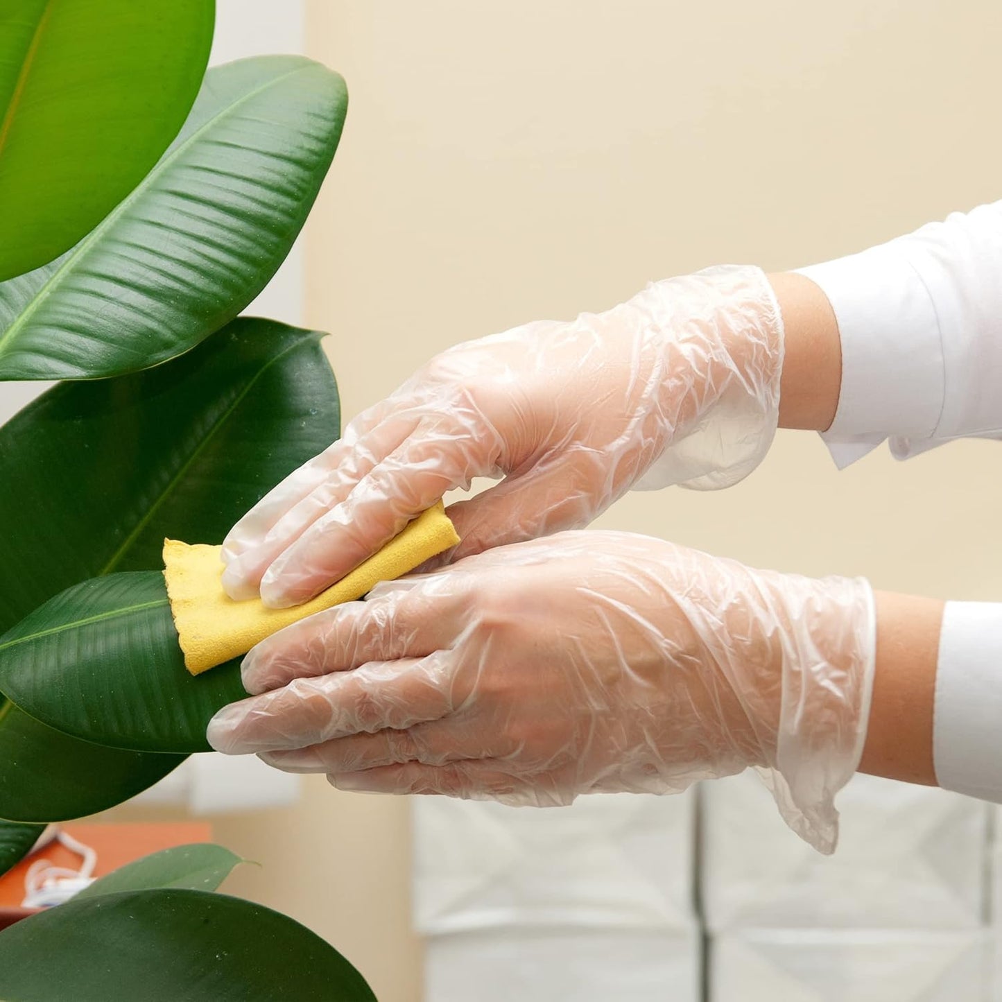 Vinyl Exam Gloves - 4 Mil Thickness | Medium Size, Black & Clear - 100 Count Each