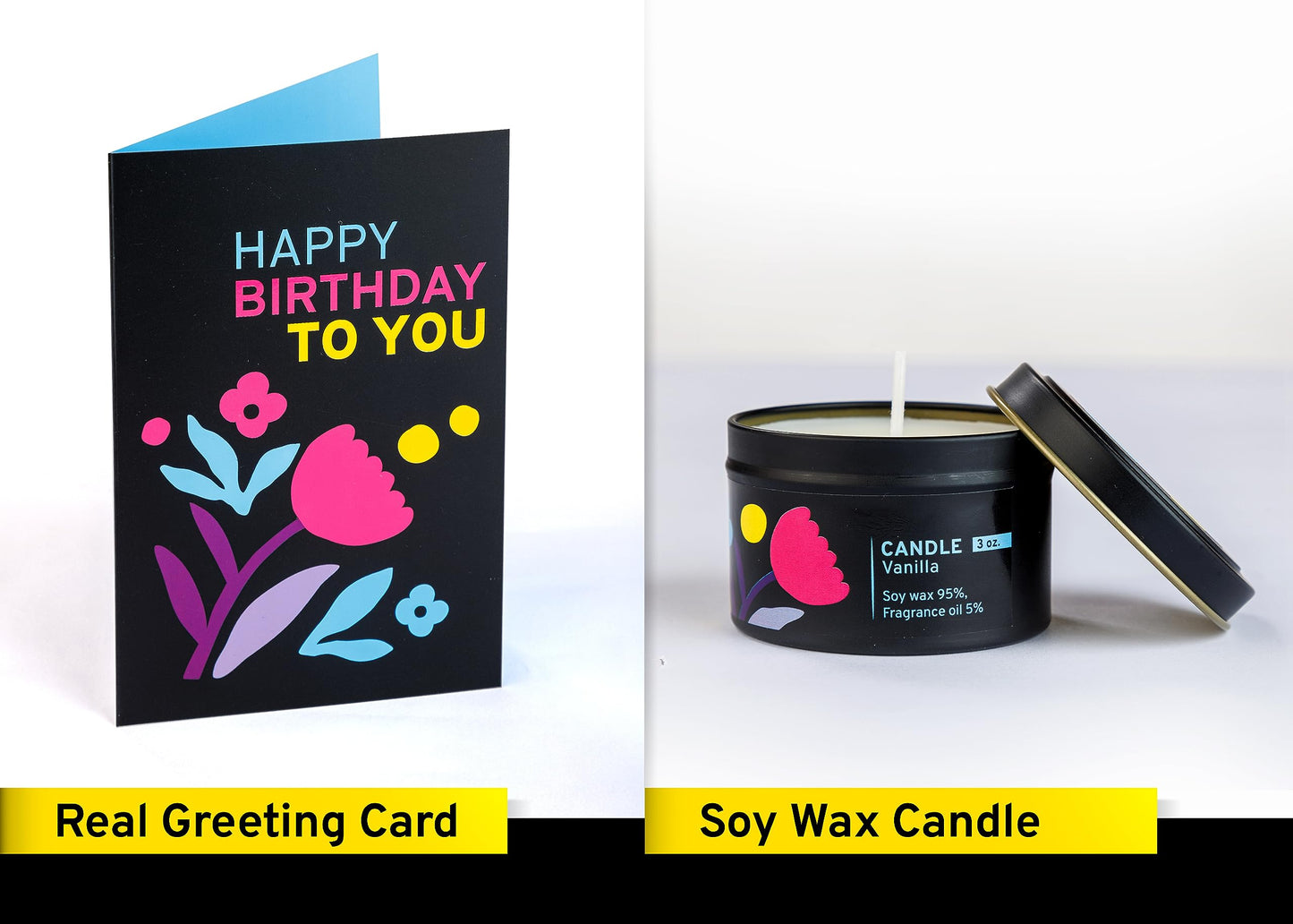 Birthday Gift Basket for Women - Happy Birthday Gift Basket For Her w/Memory Foam Pillow, Blanket, Candle, Socks, Journal, and Card - Curated Set for Women