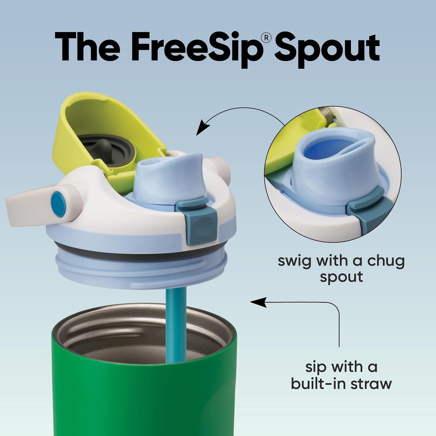 Owala FreeSip Sway Insulated Water Bottle - 30oz Stainless Steel, Two-Way Spout & Built-In Straw | BPA Free, Leak Proof, Perfect for Travel & Sports