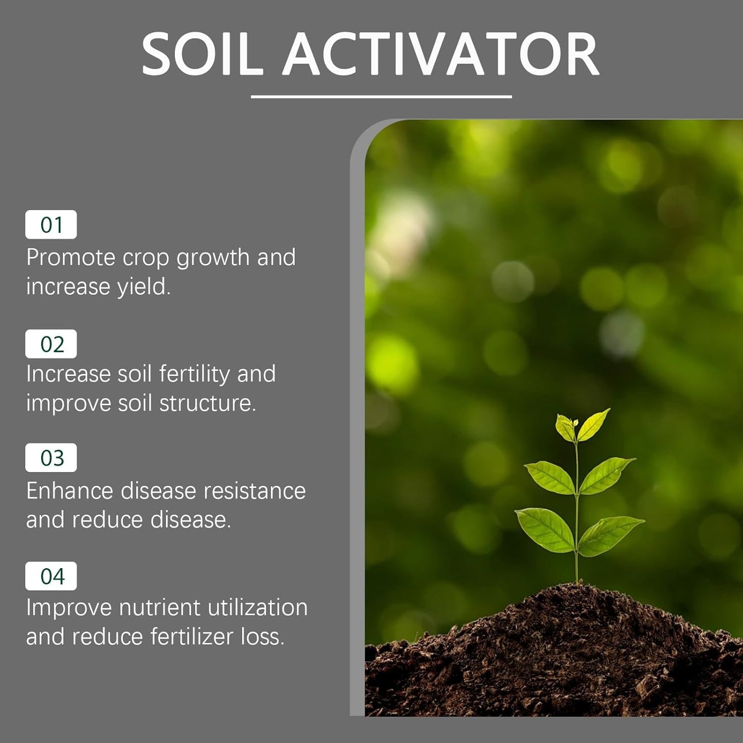 Soil Pro Activator - 200G Soil Activator for Plants | Boost Root Growth & Nutrient Uptake for Gardens, Lawns & Indoor Plants