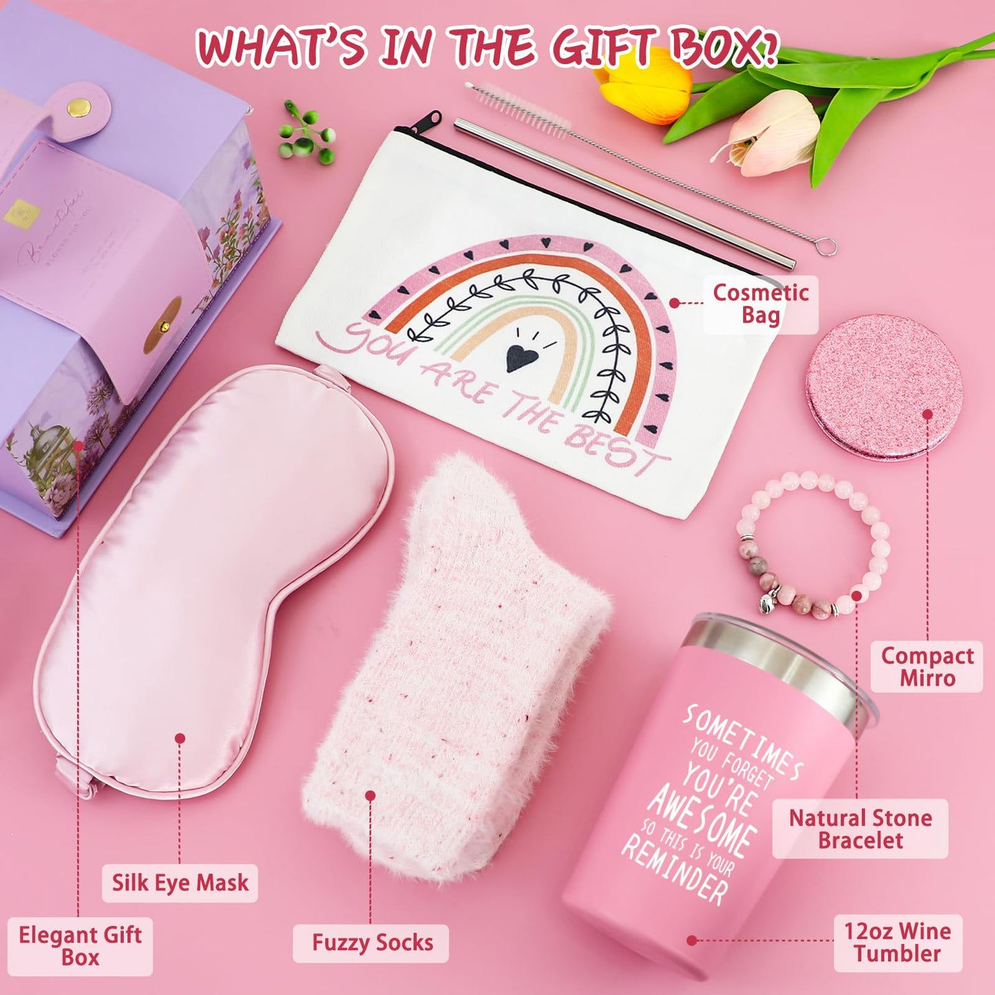 Teen Girl Gifts, Birthday Gifts for Teen Girls 10 11 12 13 14 15 16 17 Year Old, Tween Girls Gifts Ideas with Eye Mask, Tumbler, Teenage Girl gifts for Her, Sister, Best Friend, Daughter