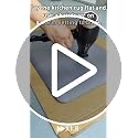 Black Kitchen Mat Cushioned Anti-Fatigue Rug 32"L x 20"W x 0.8" Thick - Supportive Floor Mat for Kitchen & Home Use