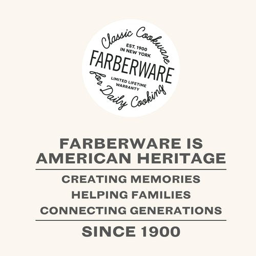 Farberware Classic Series Anniversary Edition Stainless Steel Sauté Pan and Lid with Helper Handle, Induction Suitable, 6 Quart Jumbo Cooker, Metal Utensil Safe - Stainless Steel