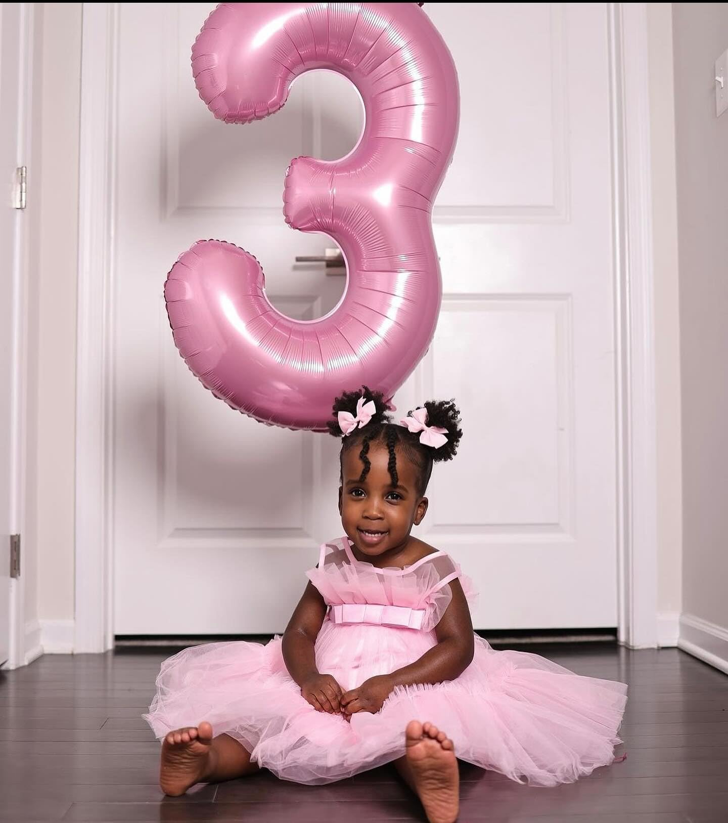 Pearlescent Pink 6 Balloon, Number Balloons 40 Inch, 6th Balloons for Birthday Decorations, Pastel Pink Party Supplies 6 Birthday Balloon, Number 6 Balloon