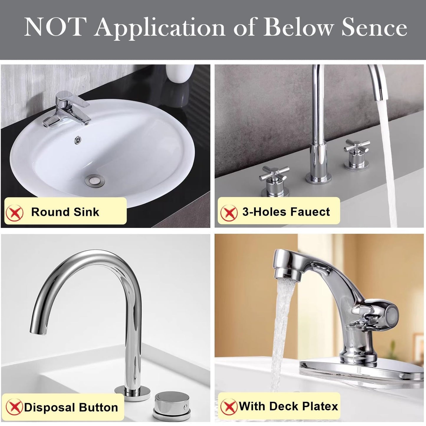WIFORH Faucet Mat for Kitchen Sink, 24 inch Long Diatomite Fast Drying Stone Sink Tray，Diatomite Absorbent Mat, Faucet Splash Guard for Bathroom Kitchen, Dark Gray(23.6 x 3.93 in)