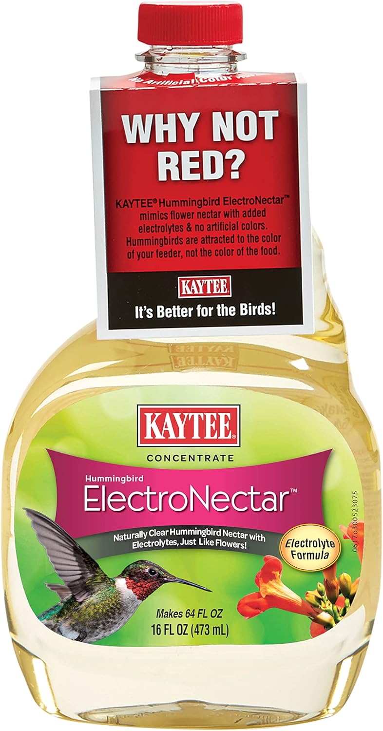Kaytee Hummingbird ElectroNectar - Concentrated Wild Bird Food, 16 Ounces for Vibrant Hummingbirds