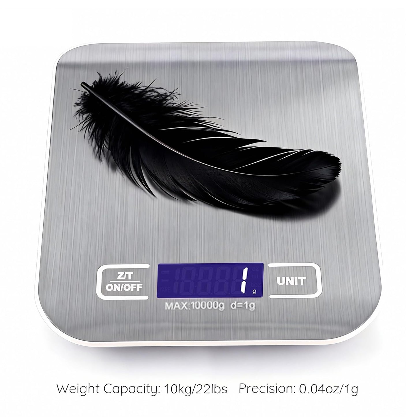 Type-C Fast Charging Rechargeable Shipping Scale, Digital Kitchen Scale,Food Scale Weight Grams and Ounces for Baking Cooking and Meal Prep, 22lb/10kg