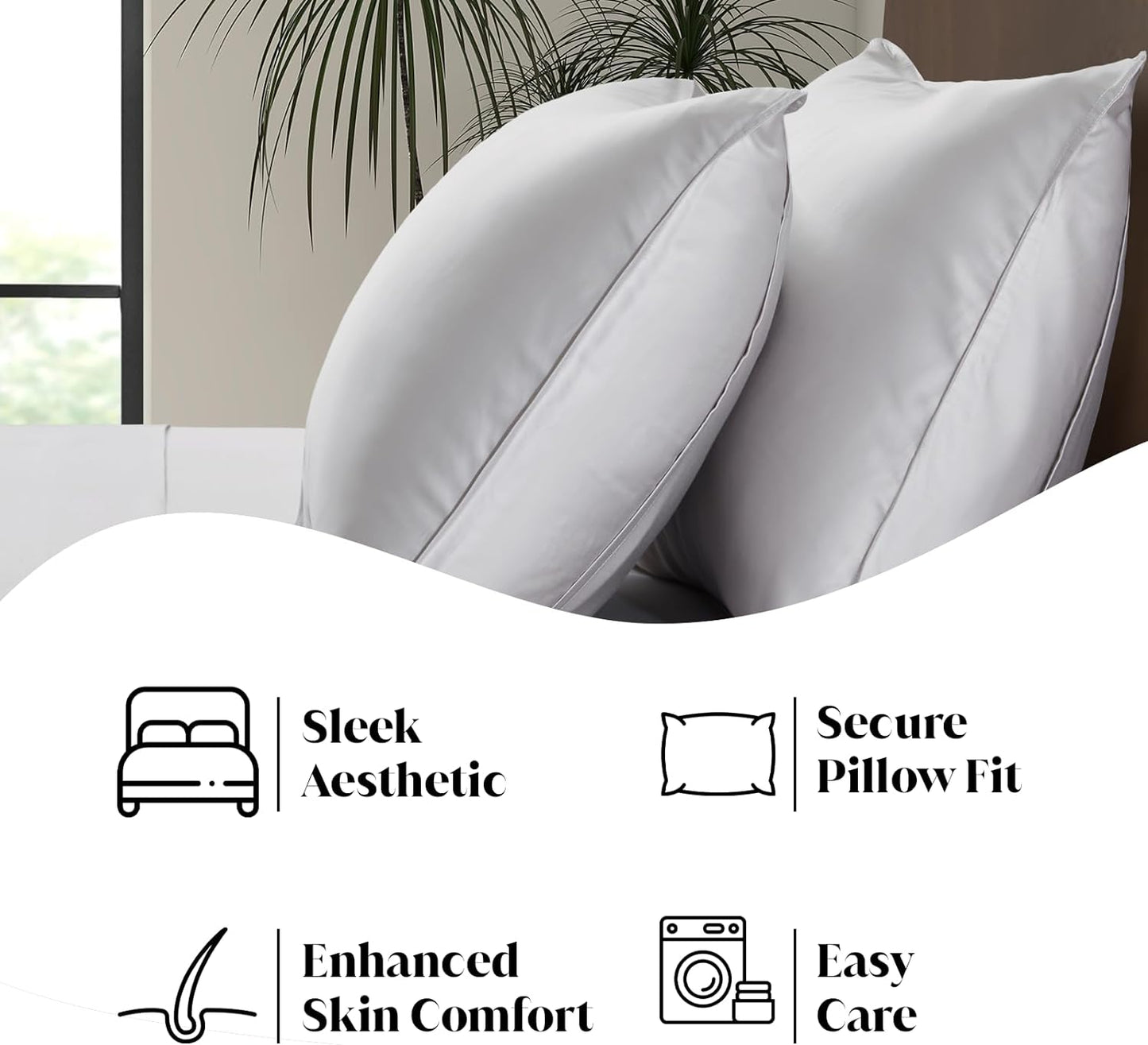Luxury Bamboo Market King Size Bed Sheet Set - 100% Viscose Bamboo | Ultra Soft & Cooling | 17" Deep Pocket | Dove Grey