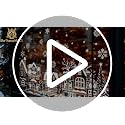 JarThenaAMCS 13.8x35.4'' Extra Large Christmas Window Clings 4 Sheets - White Houses & Snowflakes Double-Sided
