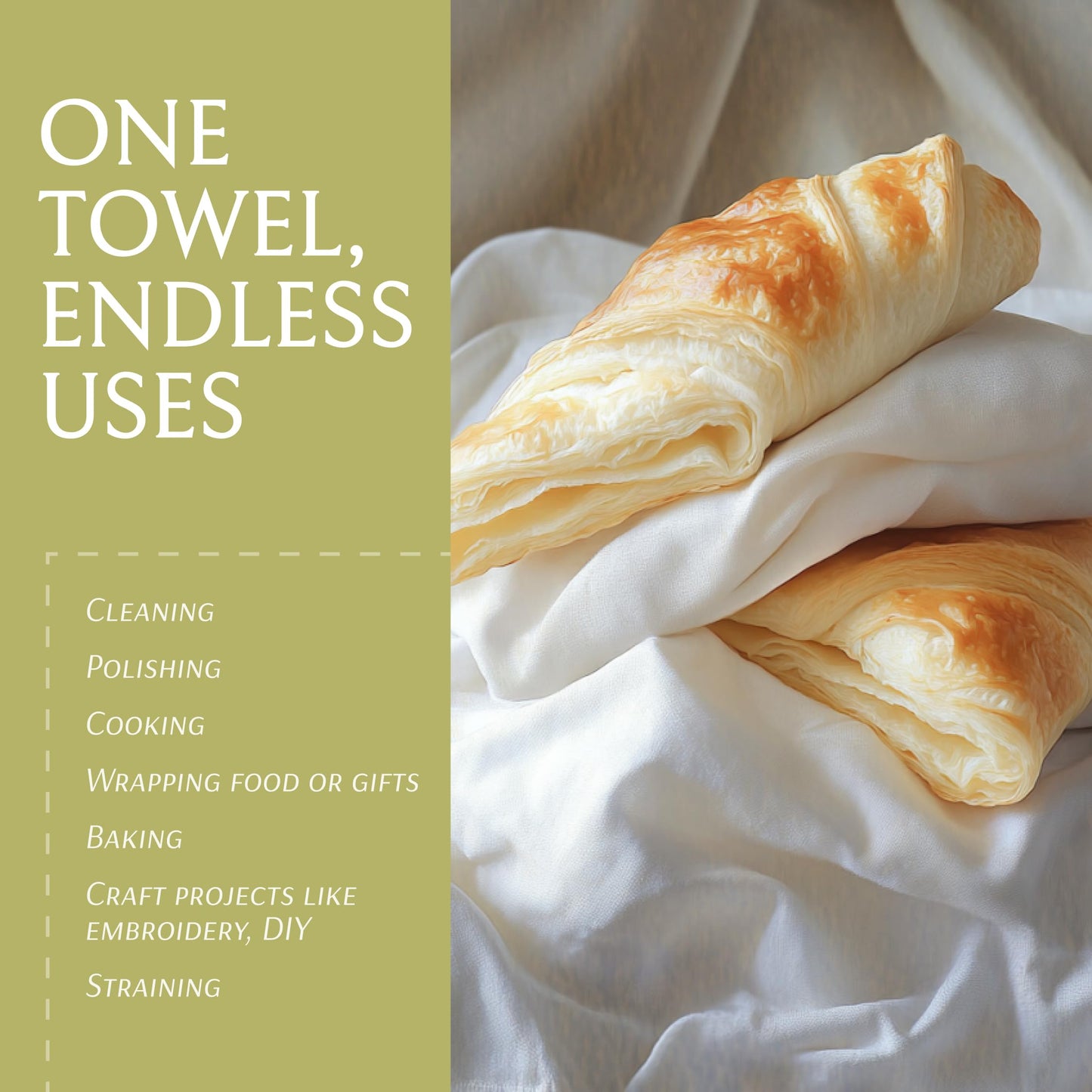 Wealuxe Flour Sack Dish Towels for Kitchen, 12 Pack, 28x28 - Lint-Free, Super-Absorbent Cotton Tea Towels for Kitchen Drying, Bread Proofing, Baking, Crafting, Embroidery