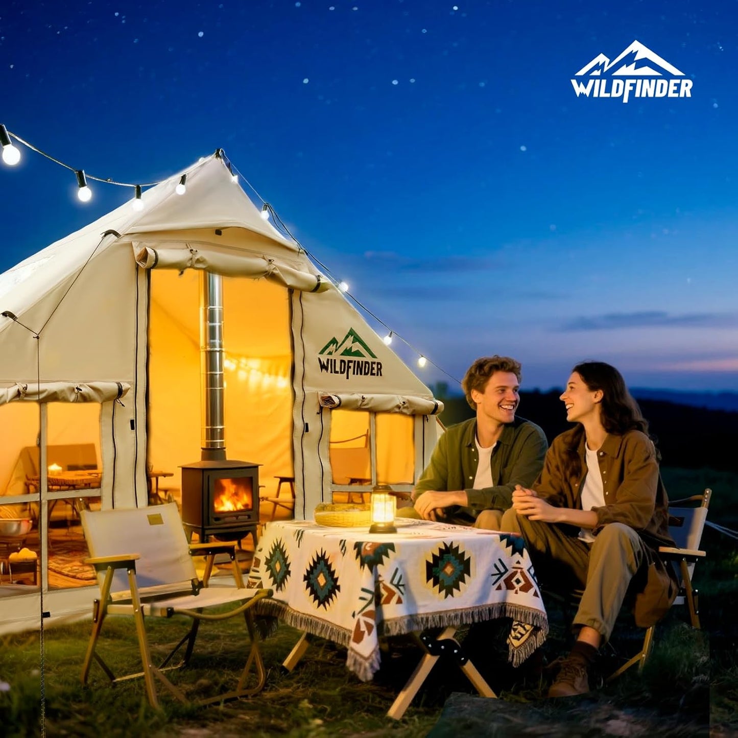 Skiennix Inflatable Tent - Quick Setup Skylight Design | Waterproof Oxford for 4-6 Person Camping