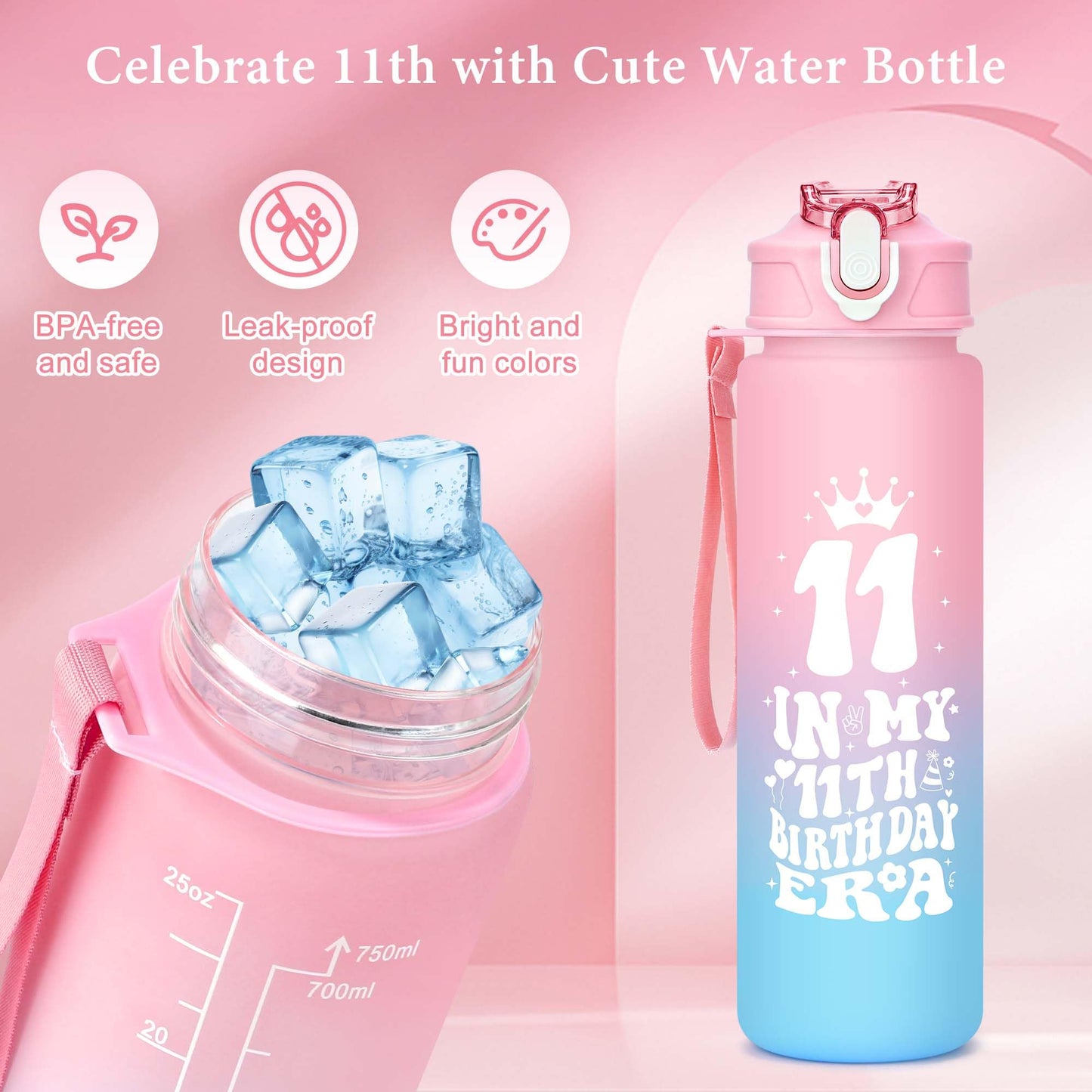 11 Year Old Girl Birthday Gifts For 11 Year Old Girl Gift Trendy Stuff Popular Happy 11Th Birthday Gifts For Girls Cool 11Th Decoration Gift Ideas Trending Presents Good Things With Tumbler Canvas Bag