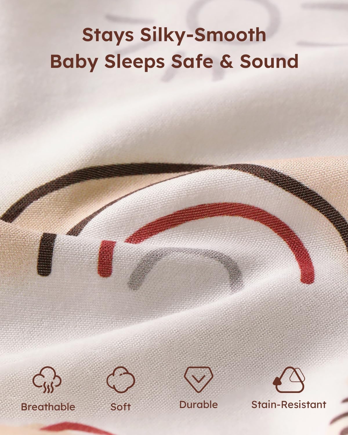 Yoofoss Baby Pack and Play Sheets - Ultra Soft 2-Pack Fitted Mini Crib Sheets | 38x26, Neutral Animal Design