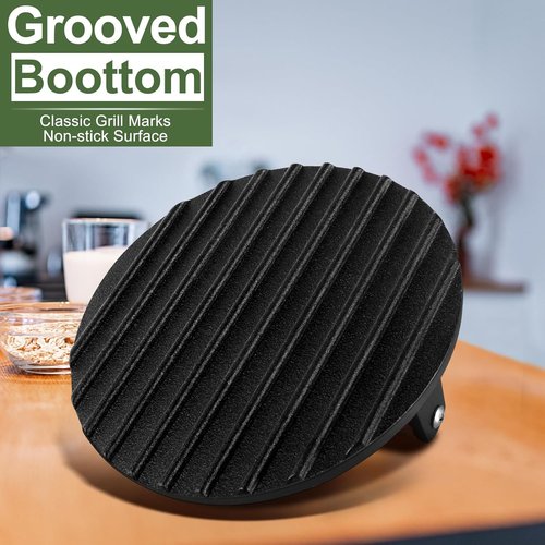 Blackstone Griddle Accessories - 12 Inch Heavy Duty Round Melting Dome & 7" Cast Iron Burger Press | Ideal for Flat Top Grills