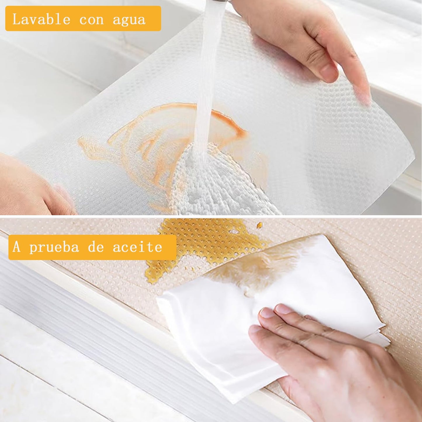 Wire Shelf Liner 12x197inchs Non-Adhesive Liner,EVA Kitchen Liner,Fridge Drawer Dressers Dining-Table Shoe Cabinet,Waterproof/Stain-Proof/Anti-Slip 12inch