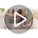 MOPALL 4-Tier Craft Organizer Storage Box for Art Supplies & Sewing