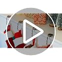 Christmas Stocking Holders for Mantle Set 4, Fireplace Holder, Metal