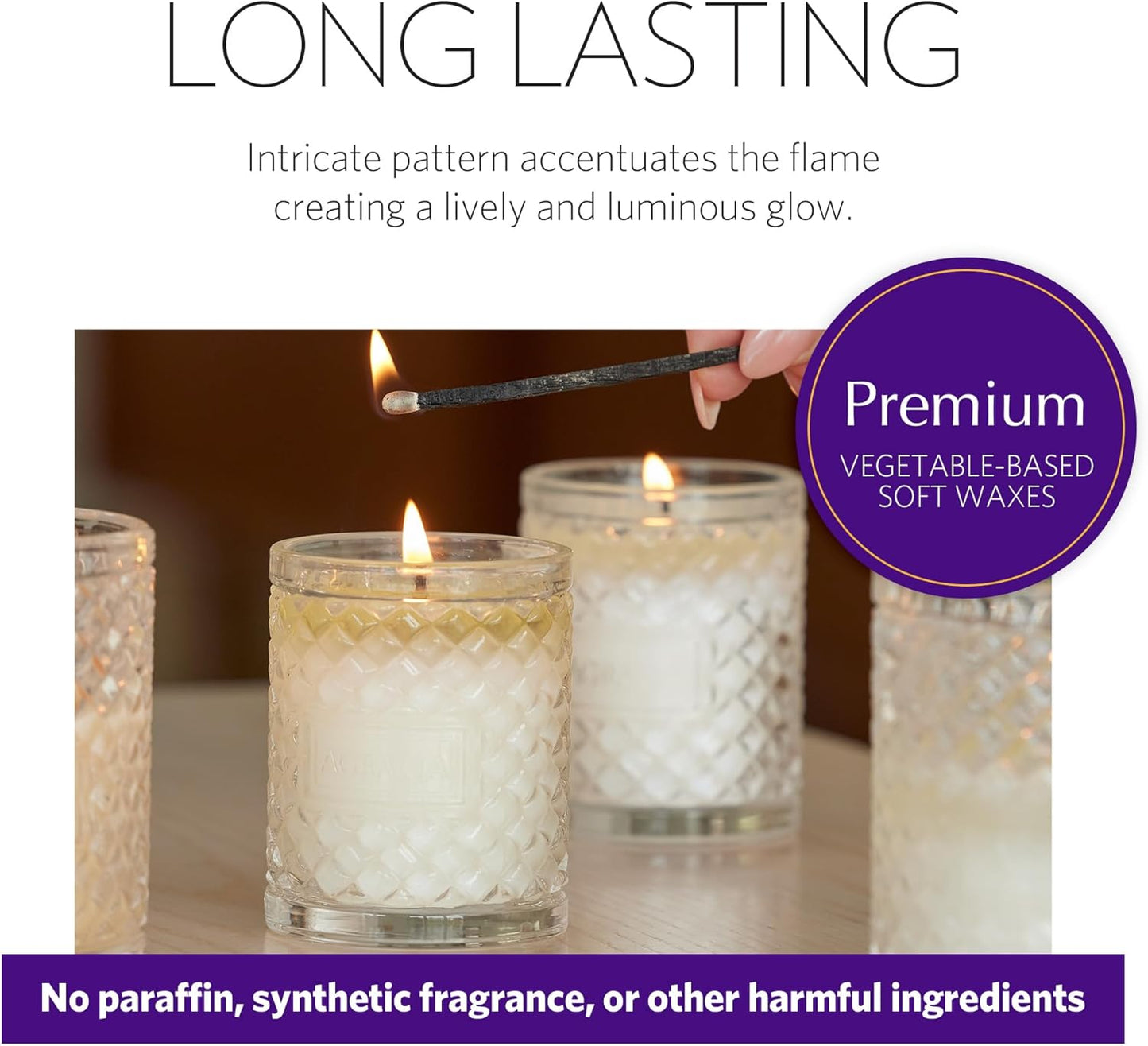 AGRARIA Scented Candles, 7 Oz, Long-Lasting Scented Candles for Home, Elegant Home Fragrance Gifts for Men and Women
