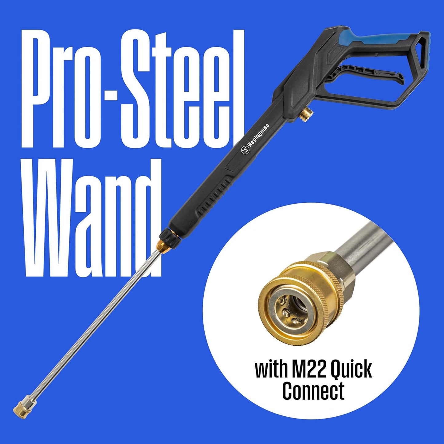 Westinghouse ePX3500 Electric Pressure Washer - 2500 PSI, 1.76 GPM, Anti-Tipping Tech, Onboard Soap Tank, Pro Steel Wand
