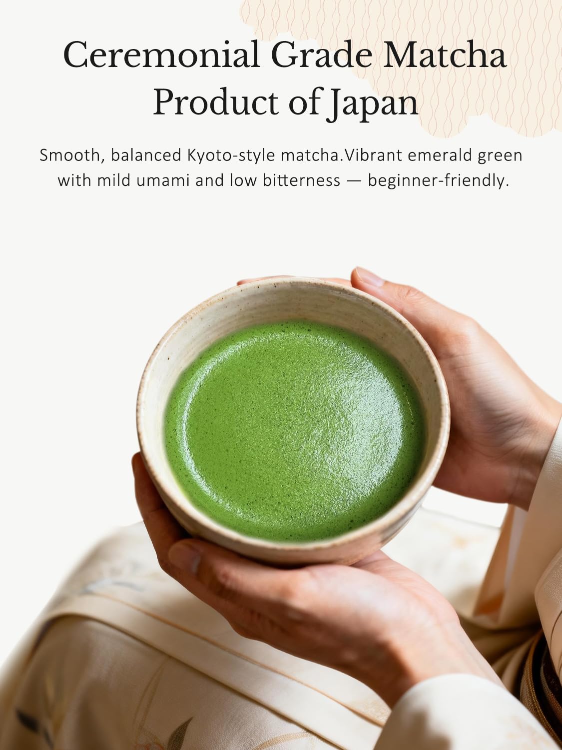 YUZUKI Matcha Powder - Ceremonial Grade Green Tea from Uji Kyoto - Zero Sugar - 40g (1.4 oz)