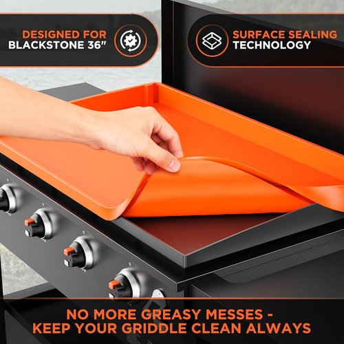 Blackstone 36" Silicone Griddle Mat - Heavy-Duty Food Grade Cover for Year-Round Dirt & Rust Protection
