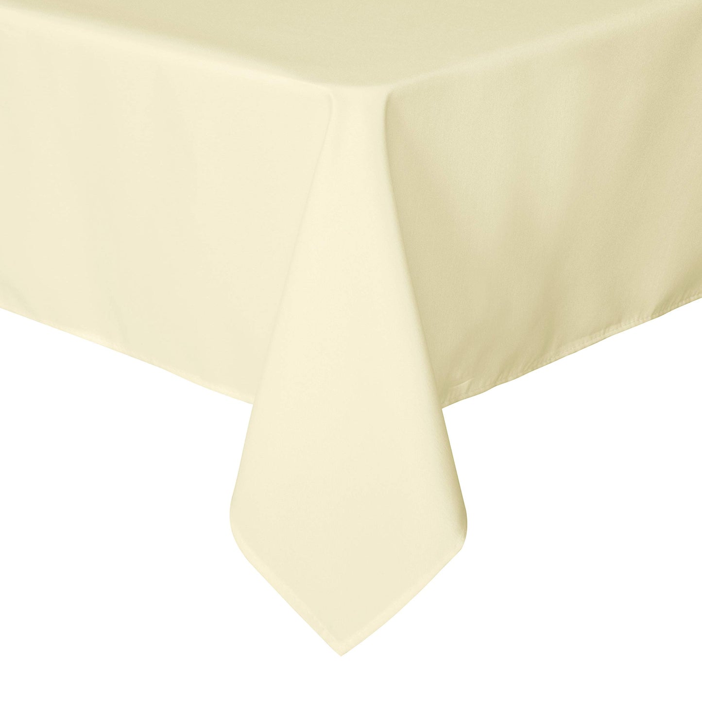 sancua Rectangle Tablecloth - 90 x 132 Inch - Water Resistant Spill Proof Washable Polyester Table Cloth, Decorative Fabric Table Cover for Dining Tables, Buffet Parties and Camping, Beige