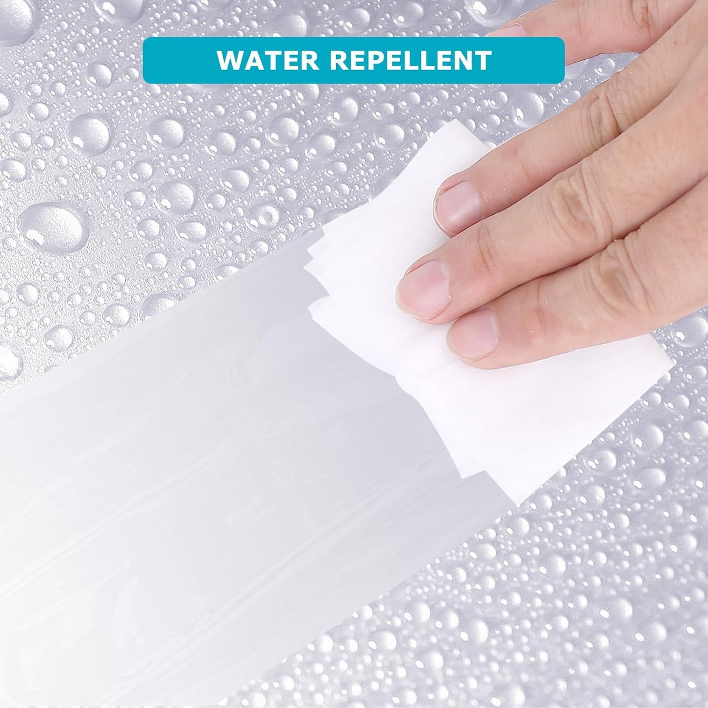 Skiennix Clear Shower Curtain Liner - Heavy Duty Waterproof Vinyl, 72 x 72 Inches