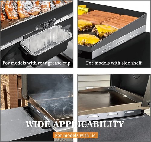 Blackstone Wind Guards - Stainless Steel Magnetic Shields for 28-Inch Griddle | Heat Retention Grill Accessory