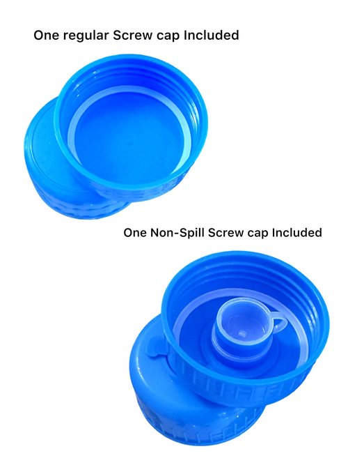 EcoForm 5 Gallon Reusable Water Bottle (Including 2 Screw On Caps) BPA Free Made In USA